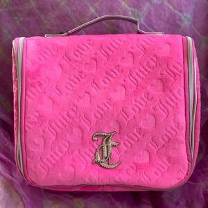 💖🌸Juicy Couture Velour Hanging Makeup Bag